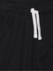 Спортивные черные шорты с принтом | 6802129 | фото 3