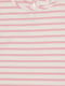 Хлопковая молочно-розовая футболка в полоску | 6802151 | фото 3