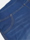 Синие джинсовые шорты с потертостями | 6802163 | фото 2