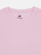 Базова бавовняна футболка рожевого кольору | 6802207 | фото 3
