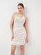 Белое полупрозрачное платье с открытой спиной | 6802311