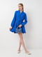 Синя сукня з тканини жниварка | 6802321 | фото 2