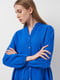 Синя сукня з тканини жниварка | 6802321 | фото 4