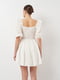 Белое платье с рукавами-фонариками | 6802329 | фото 3