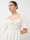 Белое платье с рукавами-фонариками | 6802329 | фото 4