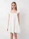 Белое платье на бретелях | 6802332