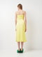 Жовта сукня в білизняному стилі | 6802339 | фото 2