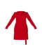 Красное платье с длинным рукавом | 6802392 | фото 3