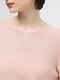 Розовый классический джемпер со спущенным рукавом | 6802509 | фото 4
