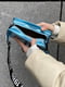 Блакитна голографічна сумка крос-боді | 6803608 | фото 5