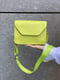 Зелена сумка крос-боді на широкому ремінці | 6803622