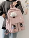 Рожевий рюкзак з кишенями | 6803630 | фото 2