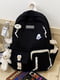 Чорний рюкзак з щільної тканини | 6803633 | фото 2