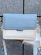 Блакитна сумка крос-боді з подвійним ремінцем | 6803639