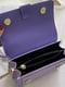 Фіолетова сумка крос-боді з подвійним ремінцем | 6803652 | фото 7