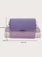 Фіолетова сумка крос-боді з подвійним ремінцем | 6803652 | фото 3