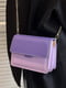 Фіолетова сумка крос-боді з подвійним ремінцем | 6803652 | фото 4