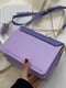 Фіолетова сумка крос-боді з подвійним ремінцем | 6803652 | фото 5