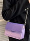 Фіолетова сумка крос-боді з подвійним ремінцем | 6803652 | фото 6