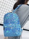 Блакитний голографічний рюкзак | 6803655 | фото 5