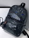 Чорний великий голографічний рюкзак | 6803657 | фото 6