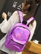 Фіолетовий голографічний блискучий рюкзак | 6803662 | фото 2