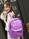 Фіолетовий голографічний блискучий рюкзак | 6803662 | фото 5