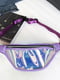 Фіолетова голографічна поясна сумка | 6803677 | фото 2