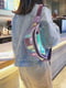 Фіолетова голографічна поясна сумка | 6803677 | фото 4
