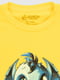 Бавовняна жовта футболка з принтом | 6802621 | фото 2