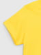 Бавовняна жовта футболка з принтом | 6802621 | фото 4