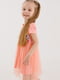 Сукня персикового кольору з принтом | 6802650 | фото 4