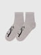 Шкарпетки сірі з принтом | 6802733 | фото 2