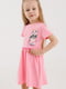 Легка рожева сукня з оригінальним принтом | 6803195 | фото 2
