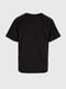 Трикотажна чорна футболка з принтом | 6803218 | фото 6