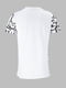 Біла трикотажна футболка з принтом | 6803230 | фото 3