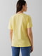 Жовта трикотажна футболка з принтом | 6803257 | фото 6