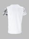 Біла трикотажна футболка з принтом | 6803285 | фото 3