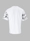 Біла трикотажна футболка з принтом | 6803292 | фото 3