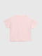 Трикотажна рожева футболка з принтом | 6803301 | фото 5