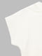 Трикотажна футболка молочного кольору з принтом | 6803303 | фото 3