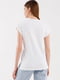 Трикотажна біла футболка з принтом | 6803314 | фото 4
