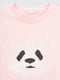 Трикотажна рожева футболка з принтом | 6803315 | фото 2
