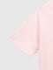 Трикотажна рожева футболка з принтом | 6803315 | фото 3
