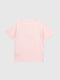 Трикотажна рожева футболка з принтом | 6803315 | фото 4