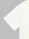 Трикотажна футболка молочного кольору з принтом | 6803330 | фото 3