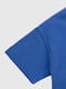 Бавовняна синя футболка з принтом | 6803336 | фото 4