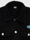 Джинсова чорно-сіра куртка  | 6803392 | фото 4