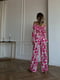 Рожевий костюм в квітковий принт: кроп-топ та штани-палаццо | 6803966 | фото 5