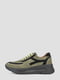 Кросівки з нубуку оливкового кольору | 6804050 | фото 3